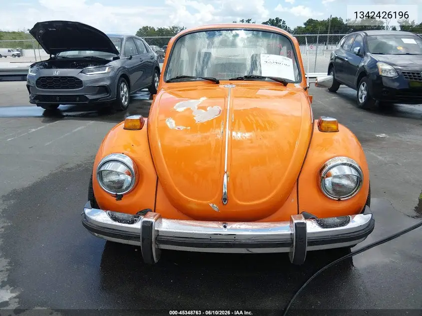 1974 Volkswagon Beetle VIN: 1342426196 Lot: 45348763