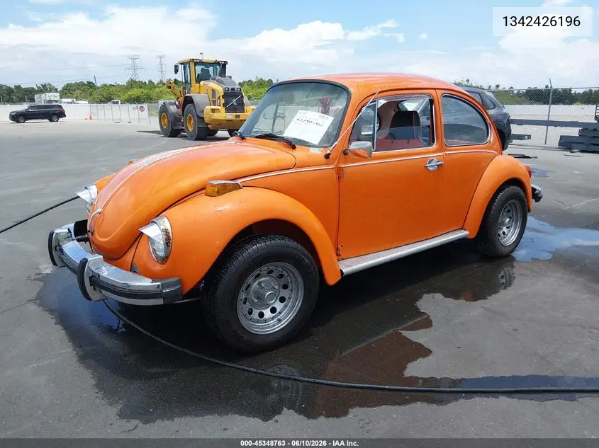 1974 Volkswagon Beetle VIN: 1342426196 Lot: 45348763