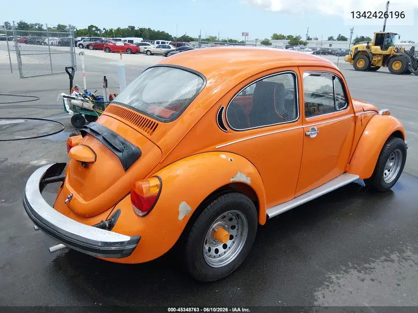 1974 Volkswagon Beetle VIN: 1342426196 Lot: 45348763