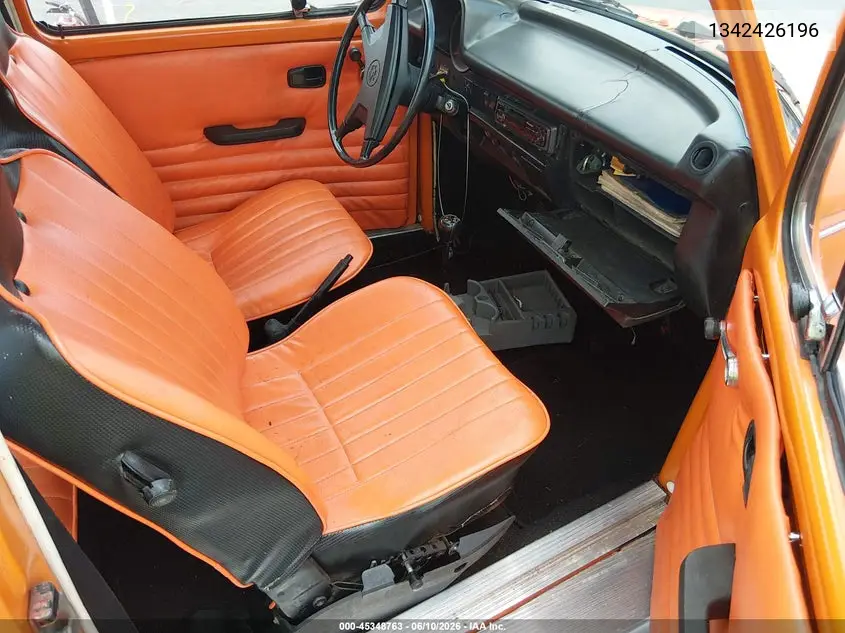 1974 Volkswagon Beetle VIN: 1342426196 Lot: 45348763