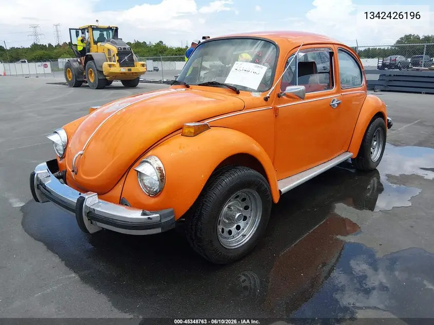1974 Volkswagon Beetle VIN: 1342426196 Lot: 45348763