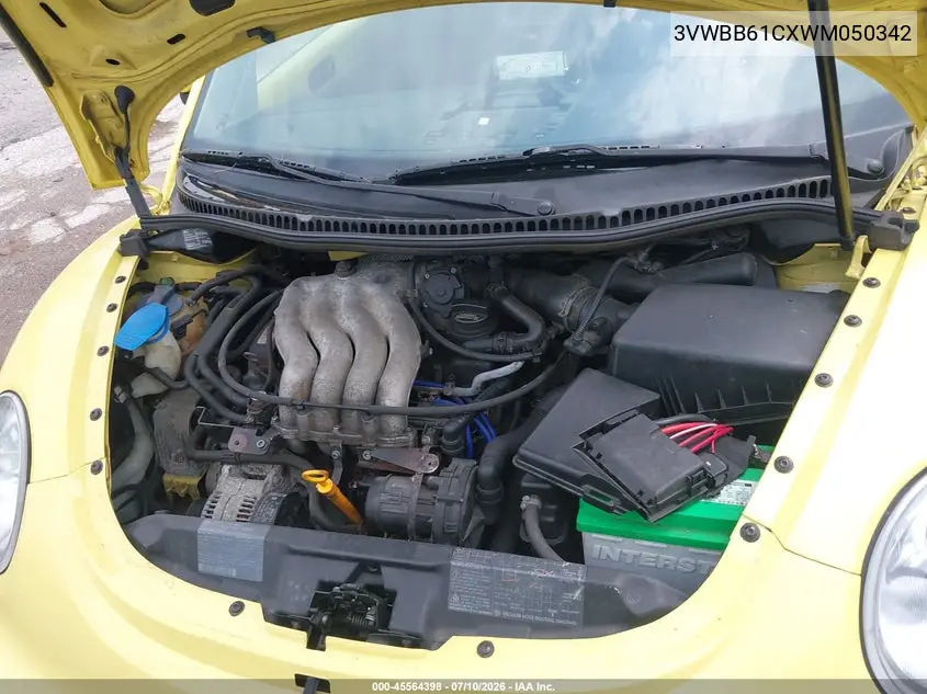 1998 Volkswagen New Beetle VIN: 3VWBB61CXWM050342 Lot: 45564398
