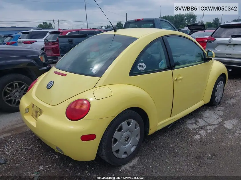 1998 Volkswagen New Beetle VIN: 3VWBB61CXWM050342 Lot: 45564398