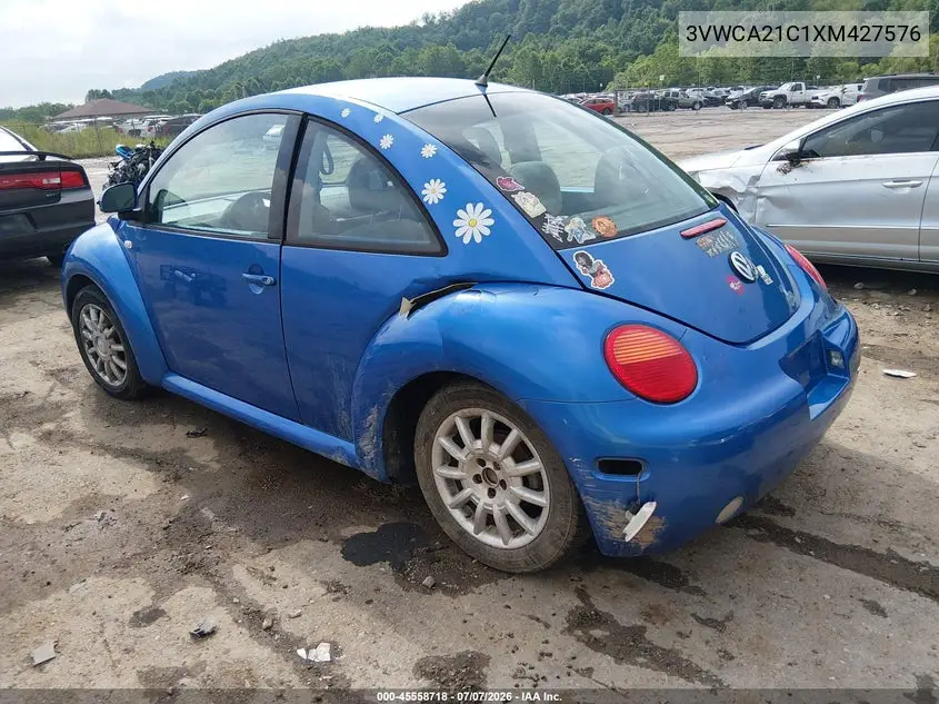 1999 Volkswagen New Beetle Gls VIN: 3VWCA21C1XM427576 Lot: 45558718
