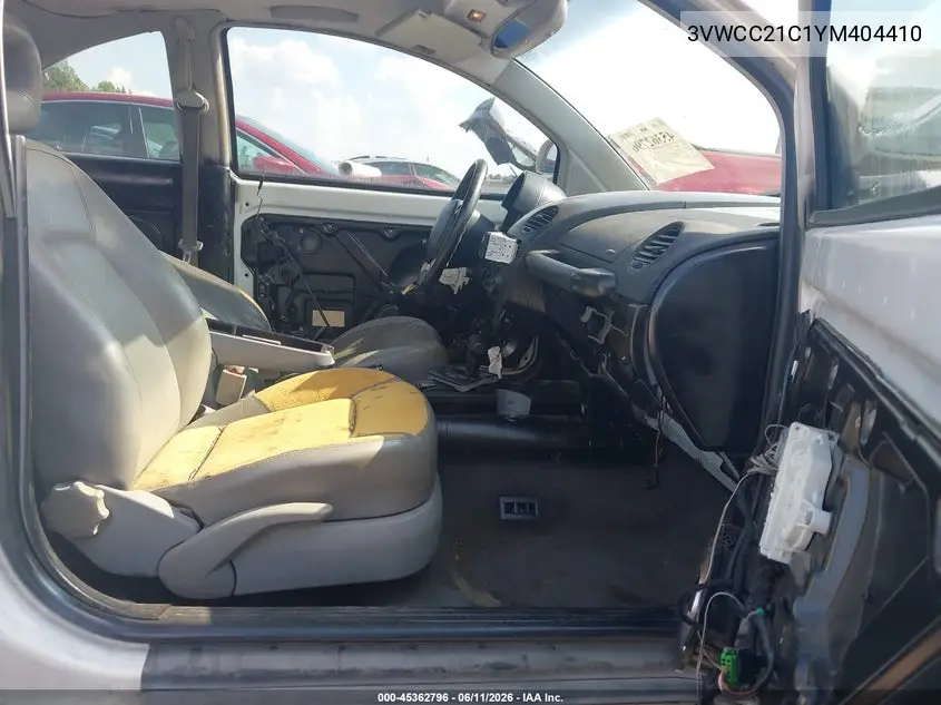 2000 Volkswagen New Beetle Gls VIN: 3VWCC21C1YM404410 Lot: 45362796