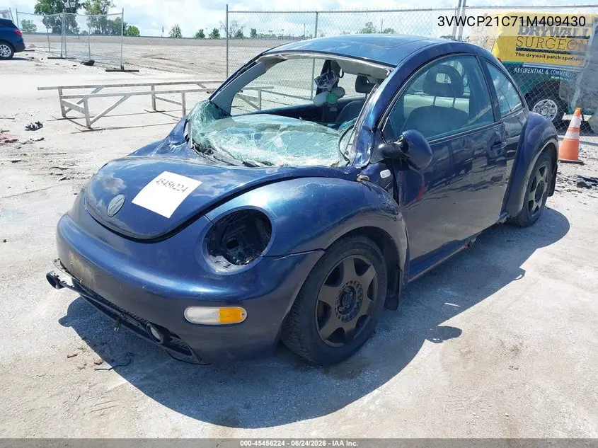 2001 Volkswagen New Beetle Gls Tdi VIN: 3VWCP21C71M409430 Lot: 45456224
