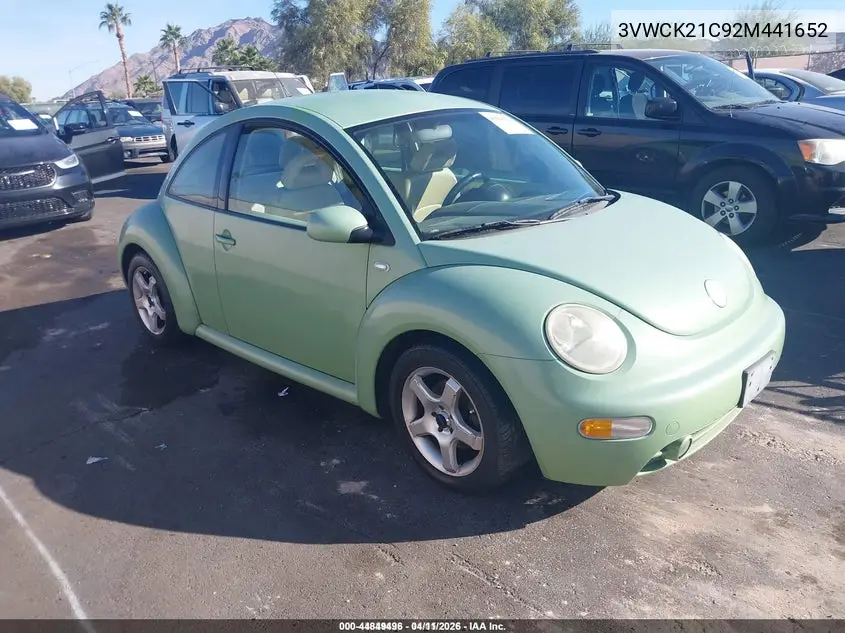 3VWCK21C92M441652 2002 Volkswagen New Beetle Gls