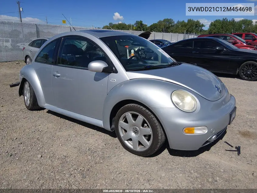 2002 Volkswagen New Beetle Glx VIN: 3VWDD21C12M454698 Lot: 45326838