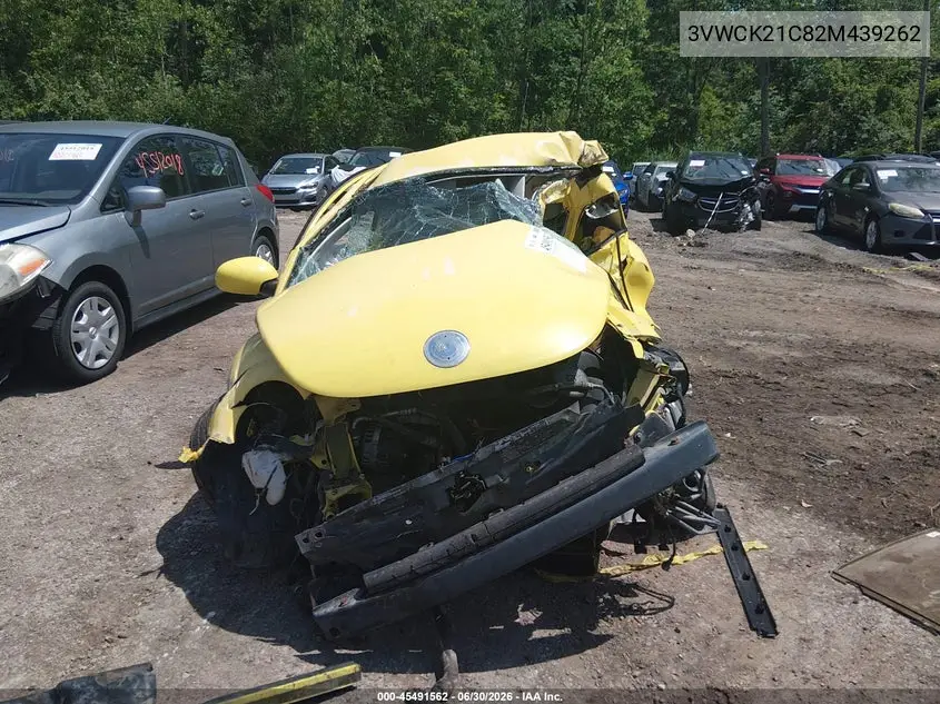 2002 Volkswagen New Beetle Gls VIN: 3VWCK21C82M439262 Lot: 45491562