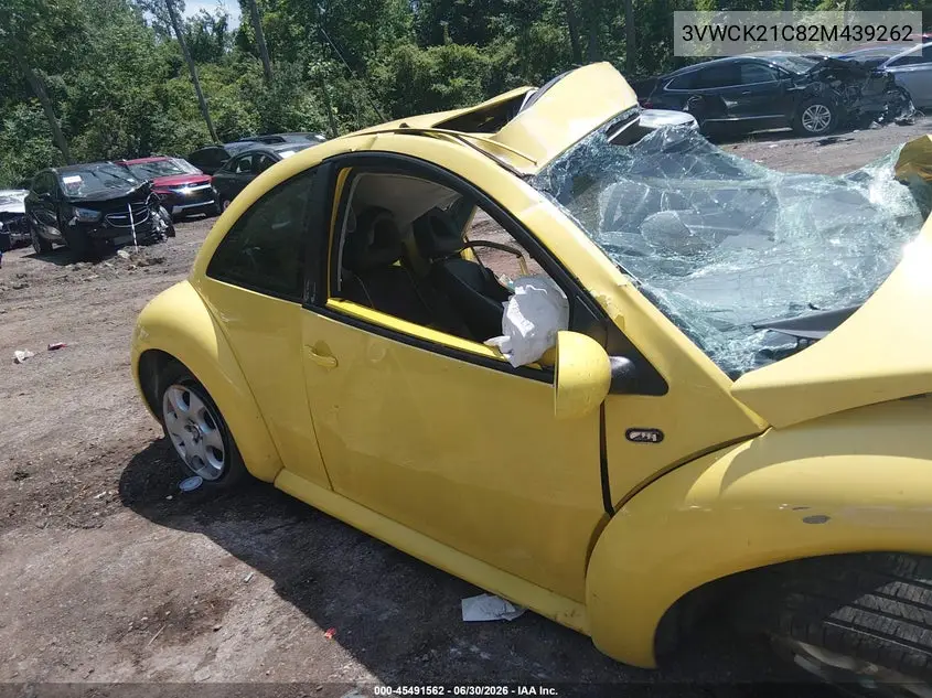 2002 Volkswagen New Beetle Gls VIN: 3VWCK21C82M439262 Lot: 45491562