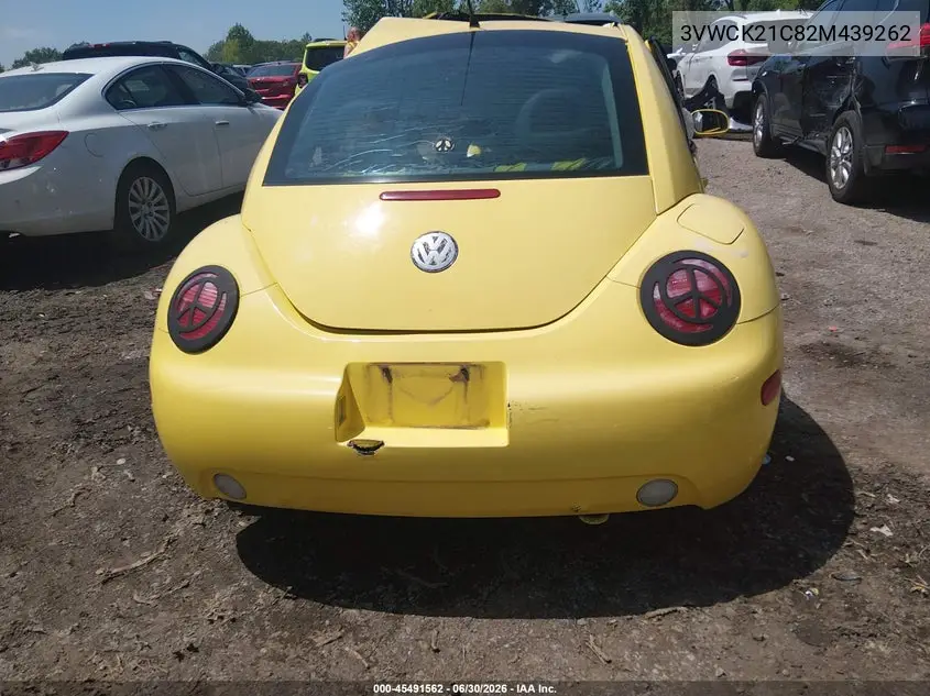 2002 Volkswagen New Beetle Gls VIN: 3VWCK21C82M439262 Lot: 45491562