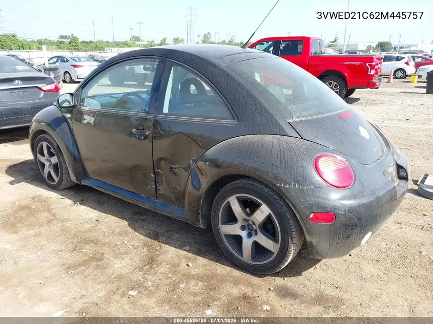 2002 Volkswagen New Beetle Sport VIN: 3VWED21C62M445757 Lot: 45526788