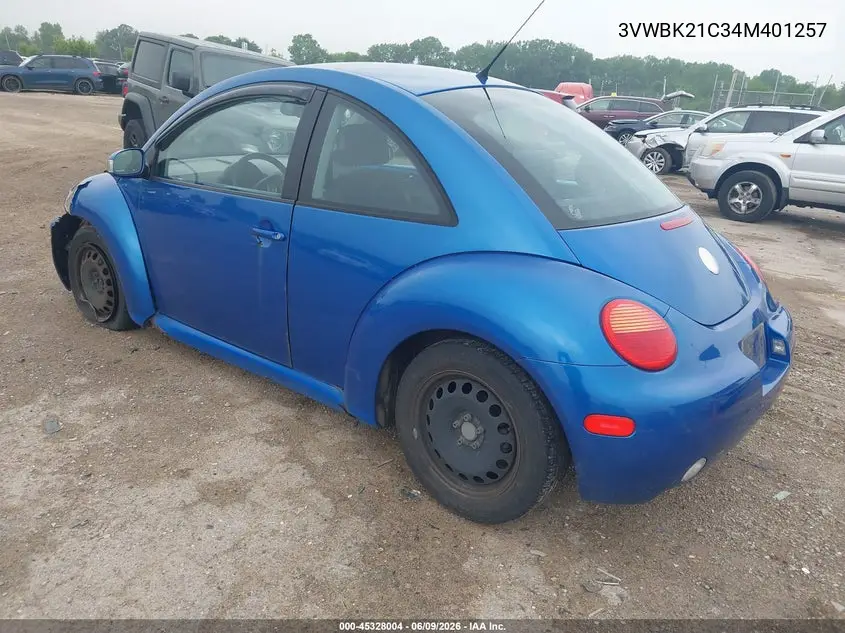 2004 Volkswagen New Beetle Gl VIN: 3VWBK21C34M401257 Lot: 45328004