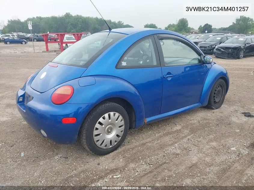 2004 Volkswagen New Beetle Gl VIN: 3VWBK21C34M401257 Lot: 45328004