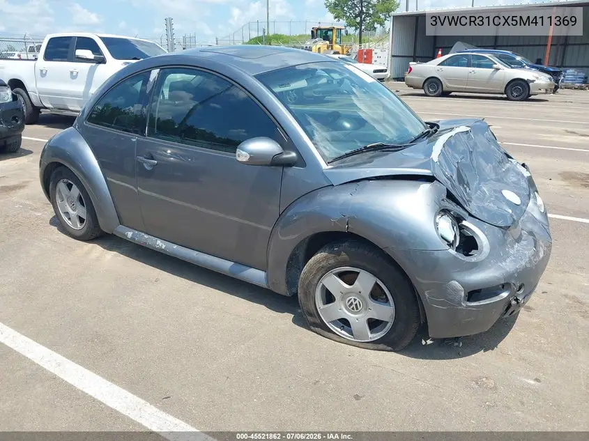 2005 Volkswagen New Beetle Gls Tdi VIN: 3VWCR31CX5M411369 Lot: 45521862