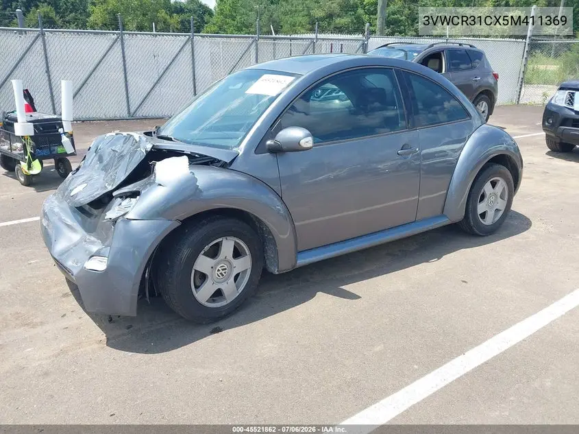2005 Volkswagen New Beetle Gls Tdi VIN: 3VWCR31CX5M411369 Lot: 45521862