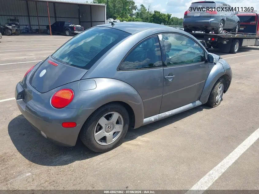 2005 Volkswagen New Beetle Gls Tdi VIN: 3VWCR31CX5M411369 Lot: 45521862