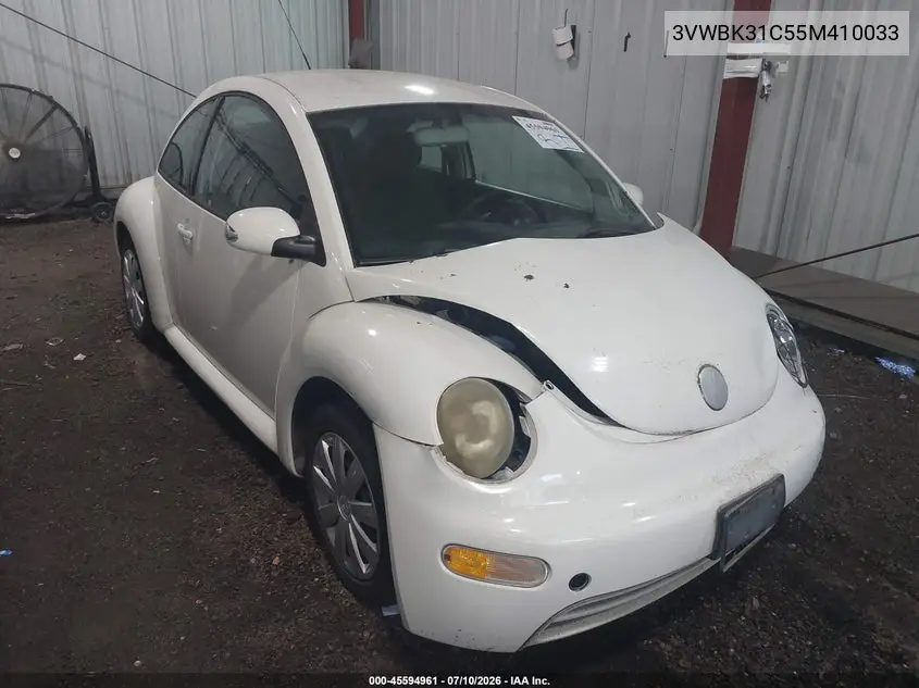 2005 Volkswagen New Beetle Gl VIN: 3VWBK31C55M410033 Lot: 45594961