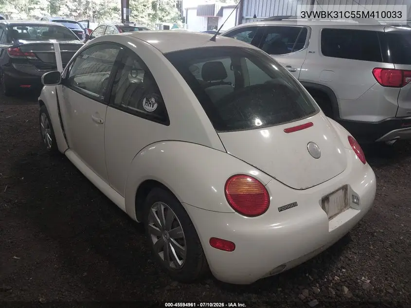 2005 Volkswagen New Beetle Gl VIN: 3VWBK31C55M410033 Lot: 45594961