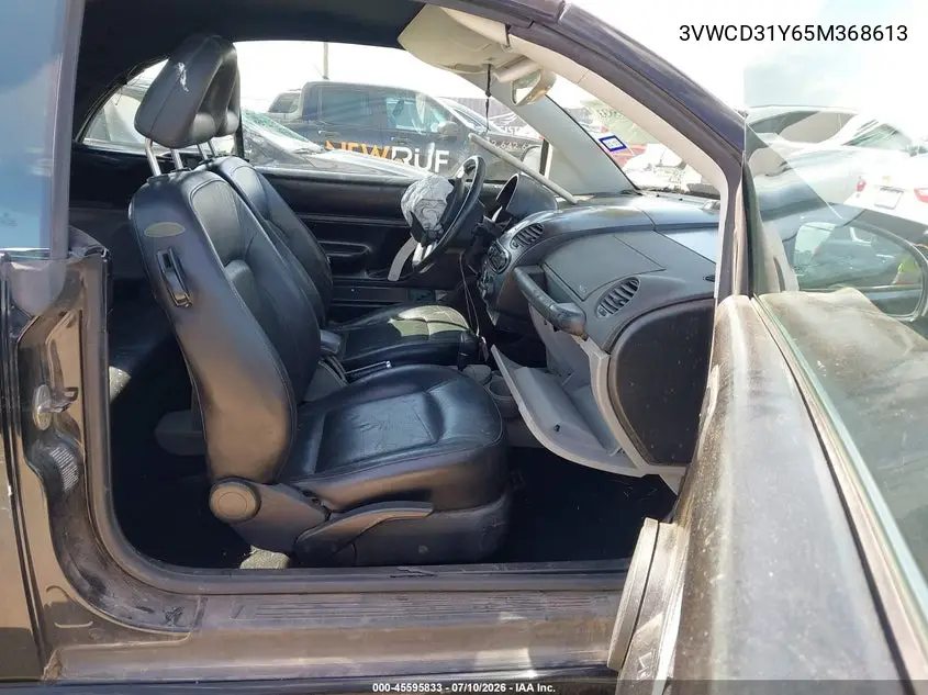2005 Volkswagen New Beetle Gls 1.8T VIN: 3VWCD31Y65M368613 Lot: 45595833