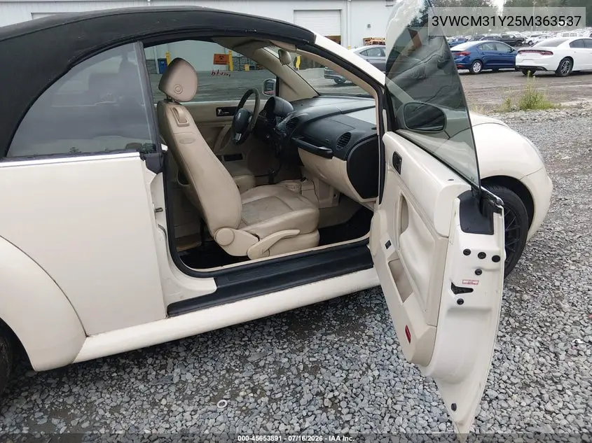 2005 Volkswagen New Beetle Gls VIN: 3VWCM31Y25M363537 Lot: 45653891