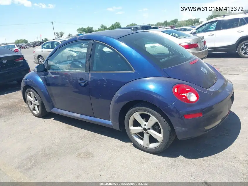 2006 Volkswagen New Beetle 2.5 VIN: 3VWSW31C16M413372 Lot: 45460270
