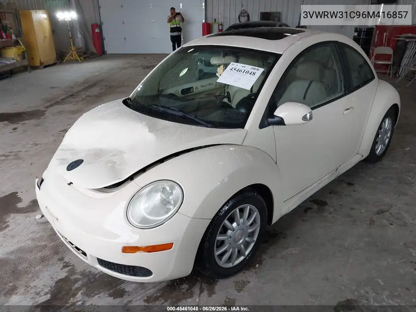 2006 Volkswagen New Beetle 2.5 VIN: 3VWRW31C96M416857 Lot: 45461048