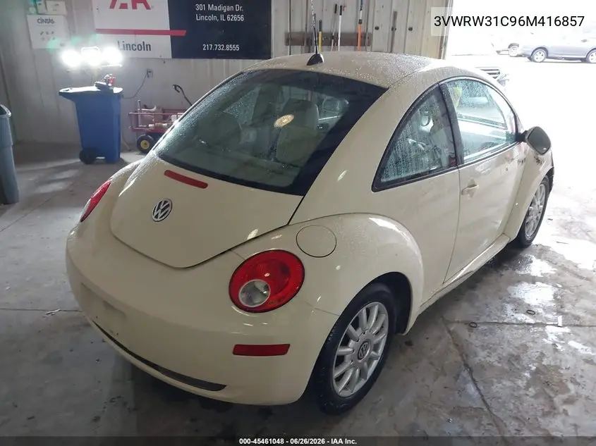 2006 Volkswagen New Beetle 2.5 VIN: 3VWRW31C96M416857 Lot: 45461048
