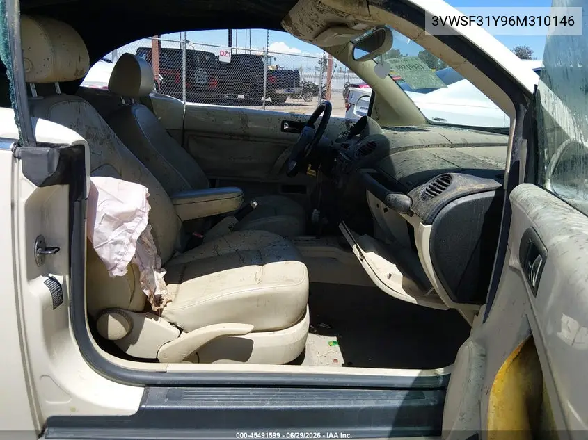 2006 Volkswagen New Beetle 2.5/2.5 (A6) VIN: 3VWSF31Y96M310146 Lot: 45491599
