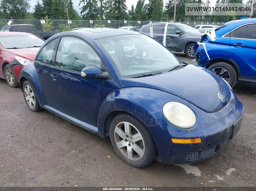 2006 Volkswagen New Beetle 2.5 VIN: 3VWRW31C16M424046 Lot: 45494446