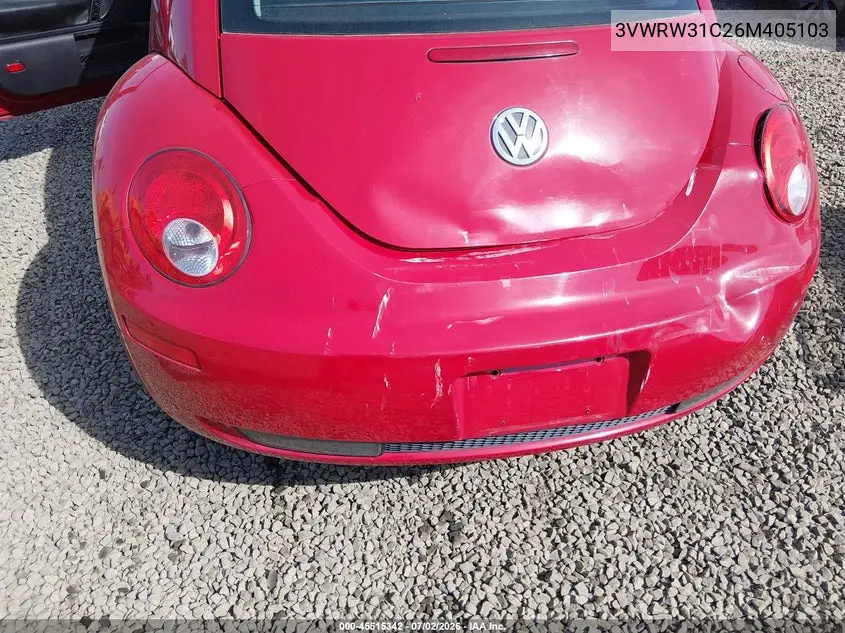 2006 Volkswagen New Beetle 2.5 VIN: 3VWRW31C26M405103 Lot: 45515342