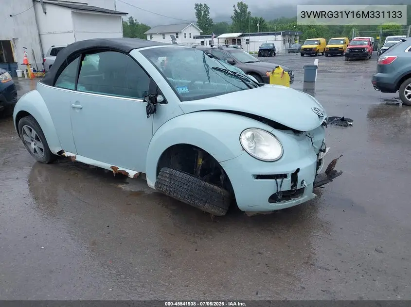 2006 Volkswagen New Beetle 2.5 VIN: 3VWRG31Y16M331133 Lot: 45541938