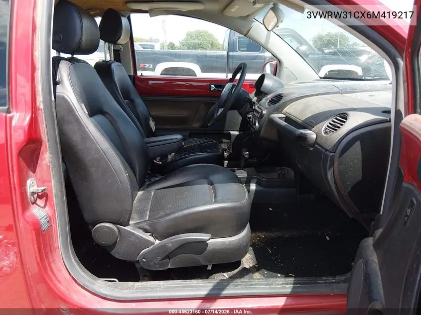 2006 Volkswagen New Beetle 2.5 VIN: 3VWRW31CX6M419217 Lot: 45623160