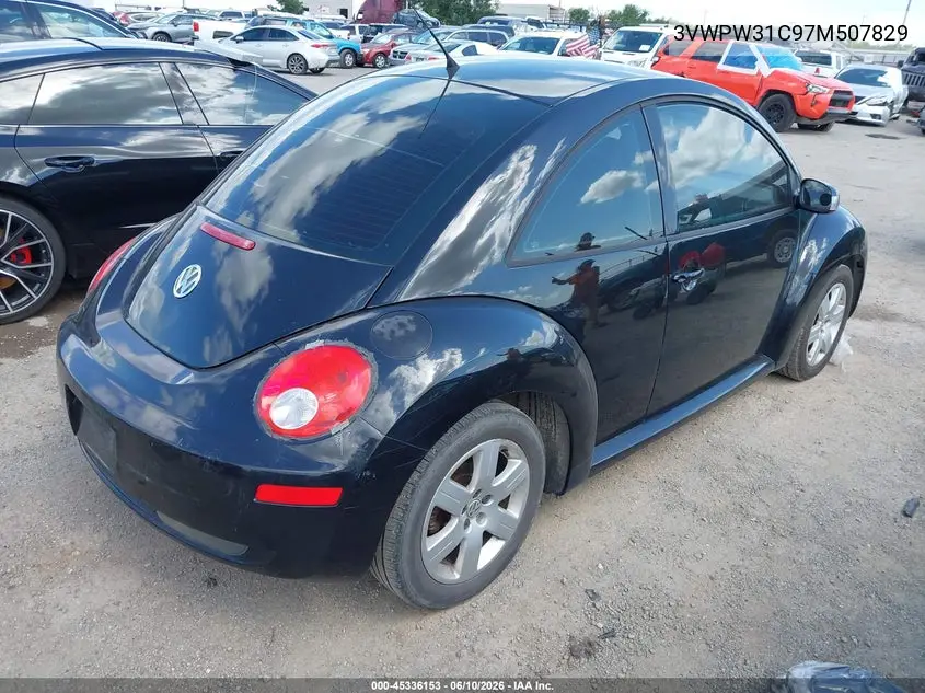 2007 Volkswagen New Beetle 2.5 VIN: 3VWPW31C97M507829 Lot: 45336153