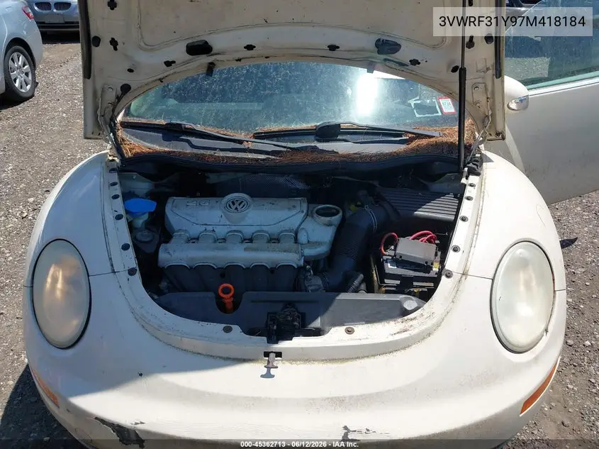 2007 Volkswagen New Beetle 2.5 (A6) VIN: 3VWRF31Y97M418184 Lot: 45362713