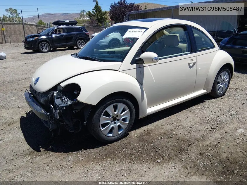 2008 Volkswagen New Beetle S/Se VIN: 3VWRW31C98M508487 Lot: 45546704