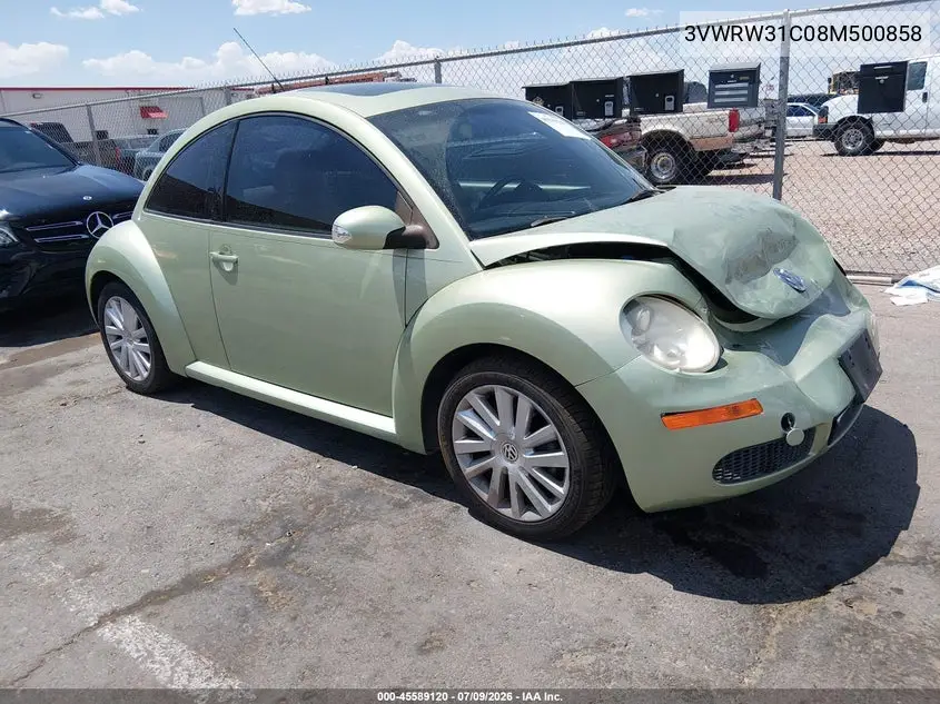 2008 Volkswagen New Beetle S/Se VIN: 3VWRW31C08M500858 Lot: 45589120