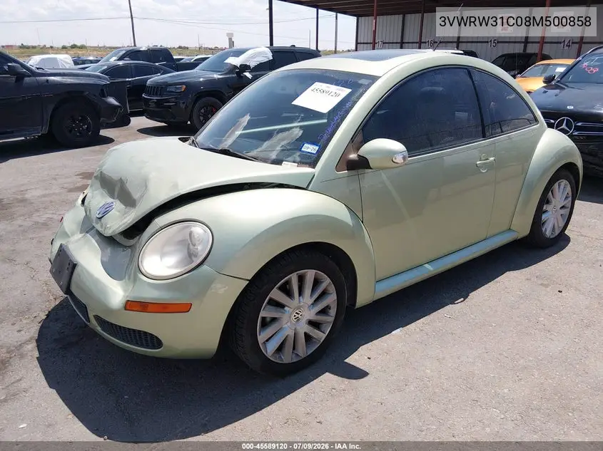 2008 Volkswagen New Beetle S/Se VIN: 3VWRW31C08M500858 Lot: 45589120
