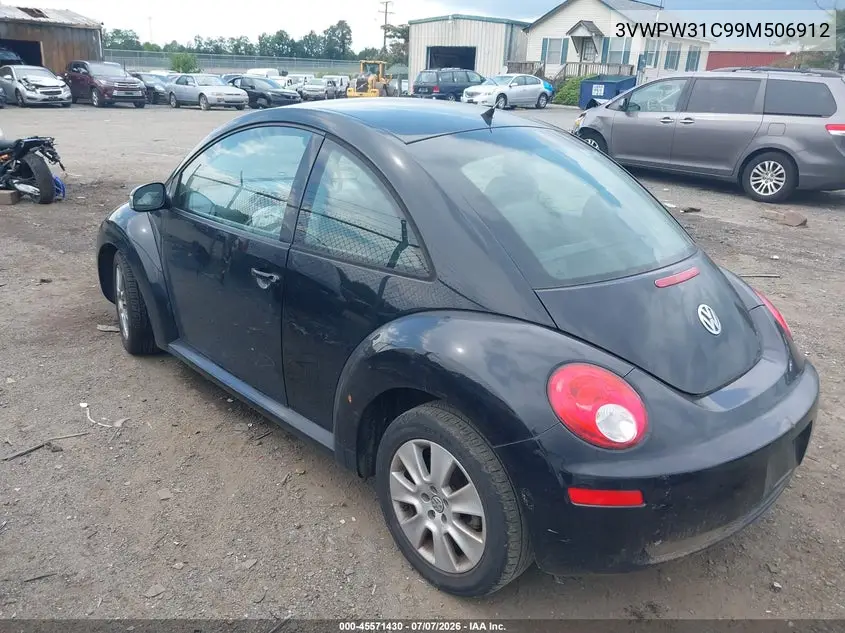 2009 Volkswagen New Beetle 2.5L VIN: 3VWPW31C99M506912 Lot: 45571430