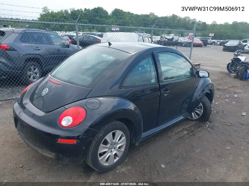2009 Volkswagen New Beetle 2.5L VIN: 3VWPW31C99M506912 Lot: 45571430