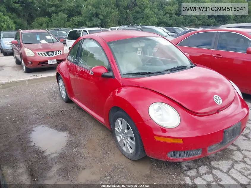 2009 Volkswagen New Beetle 2.5L VIN: 3VWPW31C39M515041 Lot: 45603956
