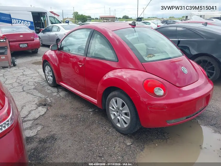 2009 Volkswagen New Beetle 2.5L VIN: 3VWPW31C39M515041 Lot: 45603956