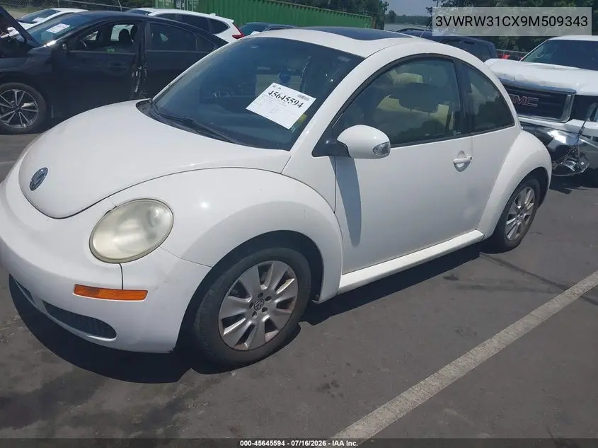2009 Volkswagen New Beetle 2.5L VIN: 3VWRW31CX9M509343 Lot: 45645594