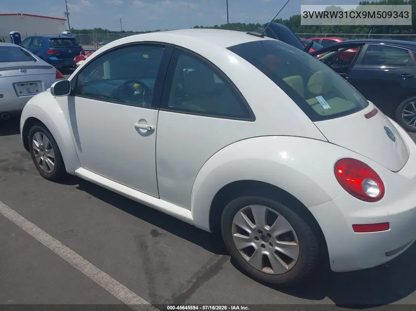 2009 Volkswagen New Beetle 2.5L VIN: 3VWRW31CX9M509343 Lot: 45645594