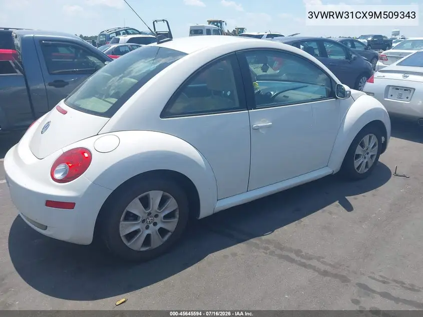 2009 Volkswagen New Beetle 2.5L VIN: 3VWRW31CX9M509343 Lot: 45645594
