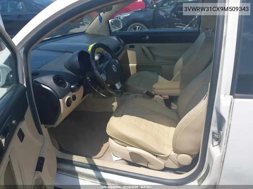 2009 Volkswagen New Beetle 2.5L VIN: 3VWRW31CX9M509343 Lot: 45645594