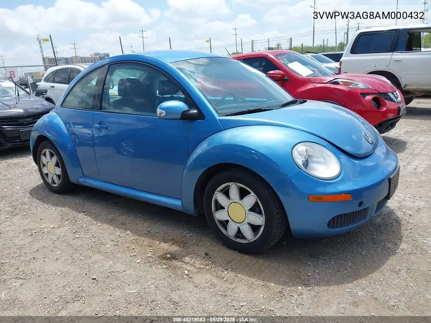 2010 Volkswagen New Beetle 2.5L Final Edition VIN: 3VWPW3AG8AM000432 Lot: 45219583
