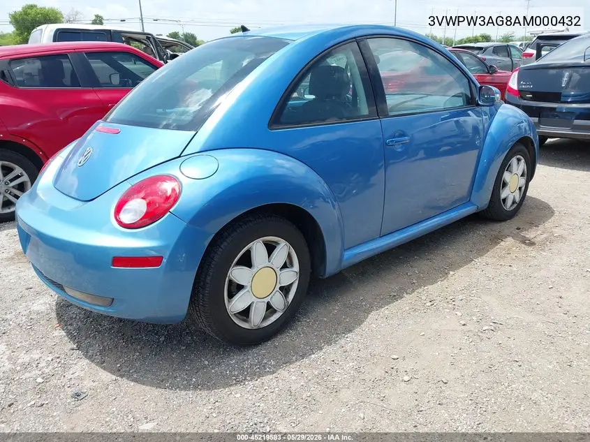 2010 Volkswagen New Beetle 2.5L Final Edition VIN: 3VWPW3AG8AM000432 Lot: 45219583
