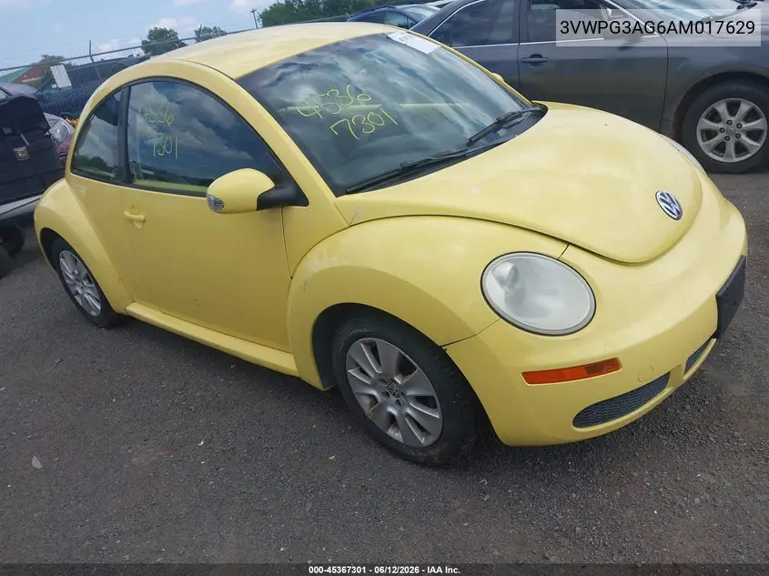 2010 Volkswagen New Beetle 2.5L VIN: 3VWPG3AG6AM017629 Lot: 45367301