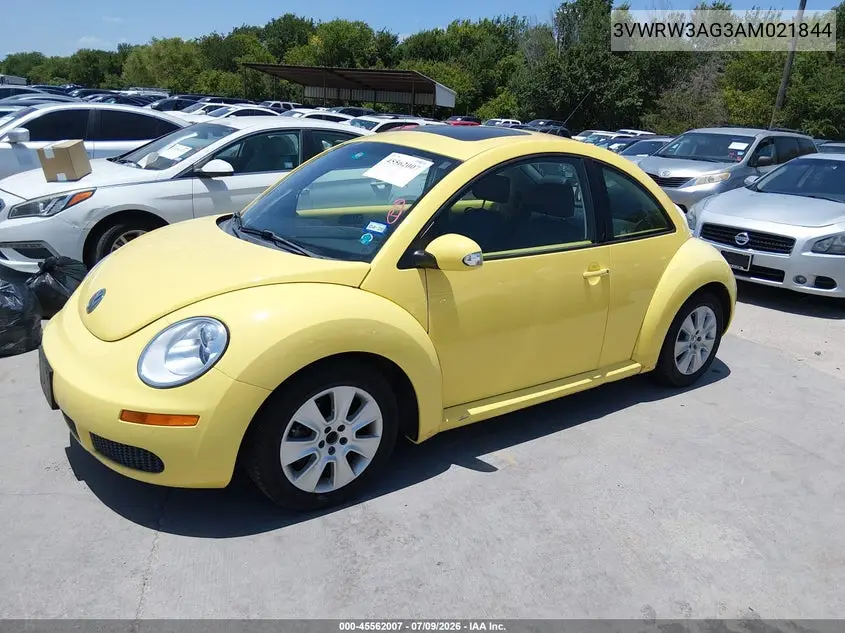 2010 Volkswagen New Beetle 2.5L VIN: 3VWRW3AG3AM021844 Lot: 45562007